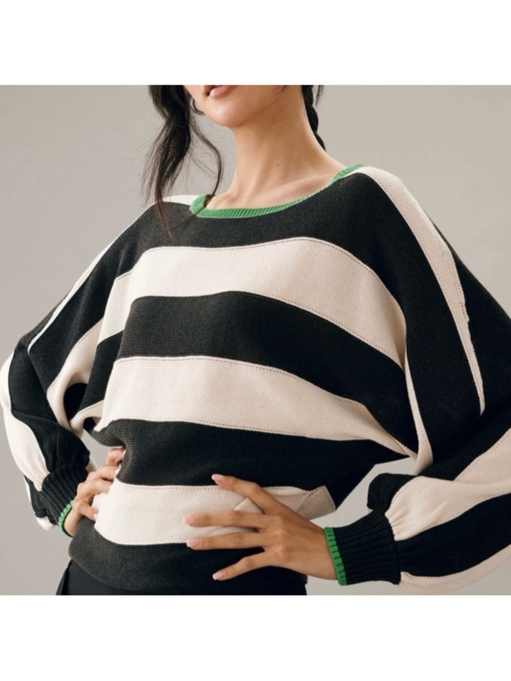 Maeve Anthropologie Slouchy Striped Sweater Size XXS